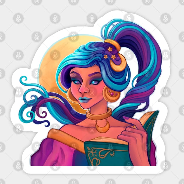 Celestial Witch Sticker by AliceQuinn